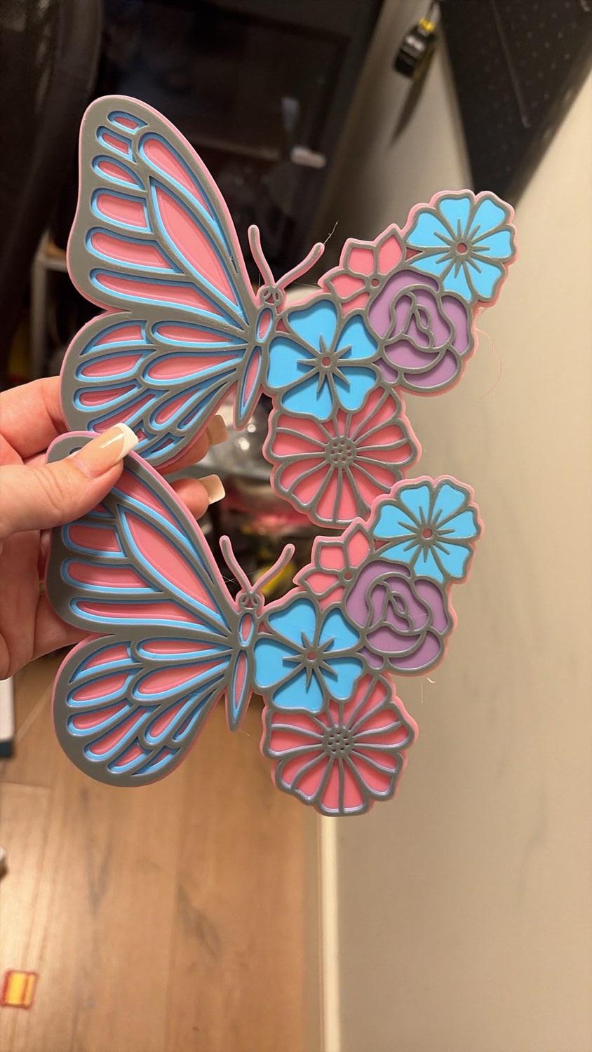 Colourful decorative 3D print